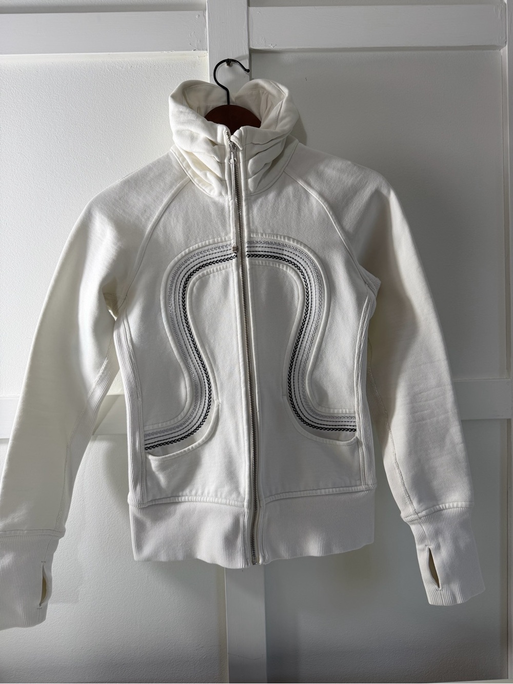 Lululemon Rare Vintage Special Edition Scuba Full Zip Cream White - Size 2